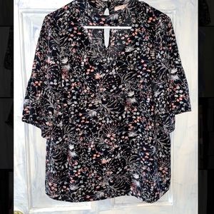 Floral Short sleeve blouse